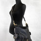 Coach Pennie Black Pebbled Leather Shoulder Bag Crossbody Handbag