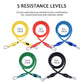 Resistant Band Set, 10pcs Anti Snap Exercise Tubes and Latex Bands for Fitness Training