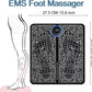 Foot Massager Feet Massage Machine ,Electronic Muscle Stimulator Massage Mat USB Rechargeable Massager (Black)