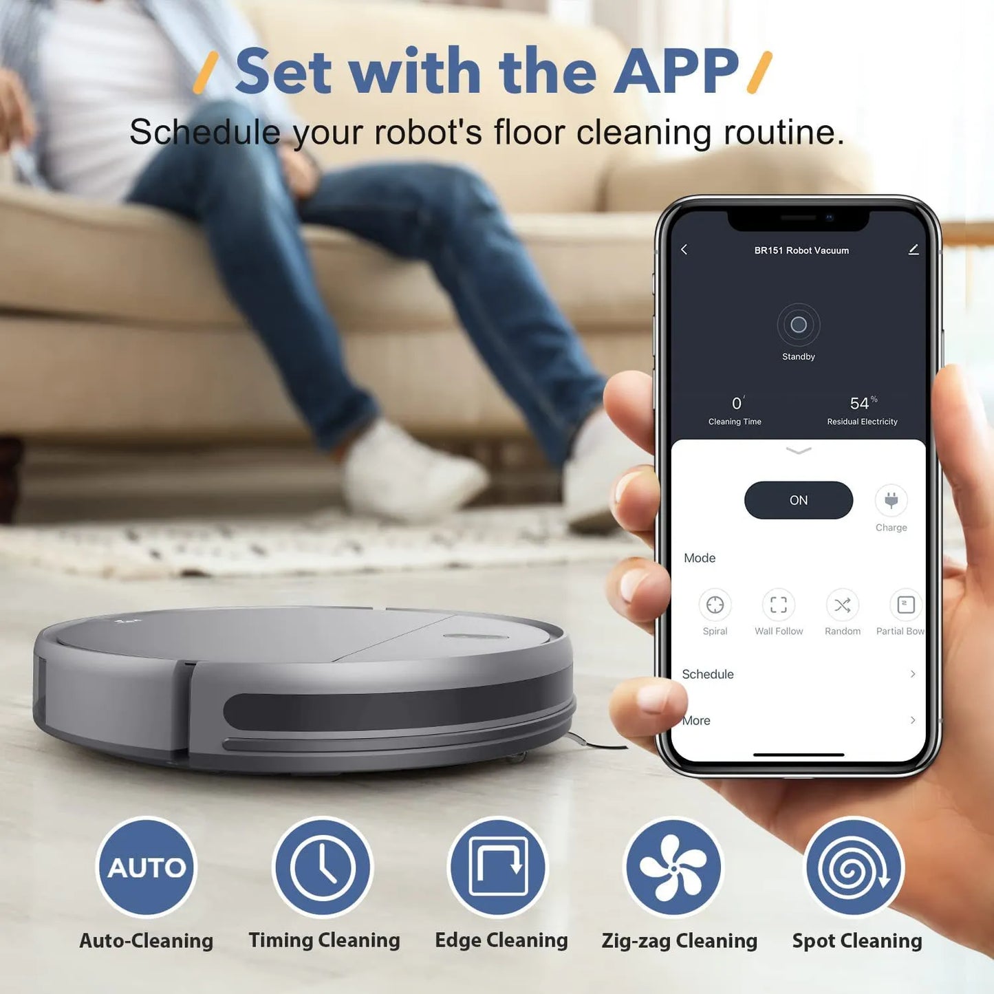 Smart Cleaning Robot: Sweep, Mop & Vacuum