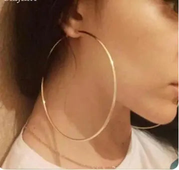 Trendy Large Hoop Earrings