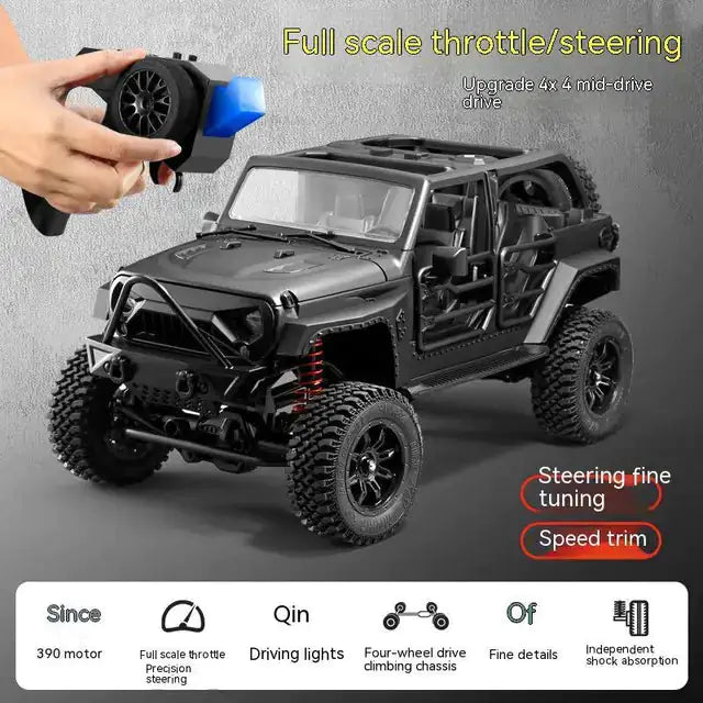 Rc Car Adult Professional 2.4g 4wd Climbing Buggy With Led Light