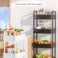 Mobile Storage Rack Trolley Bedroom Multi-Layer Storage Racks Organizer Household Kitchen Multifunctional Cart With Wheels Shelf