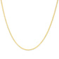 Unisex Solid 14K Gold 2.8mm Imperial Herringbone Chain Necklace