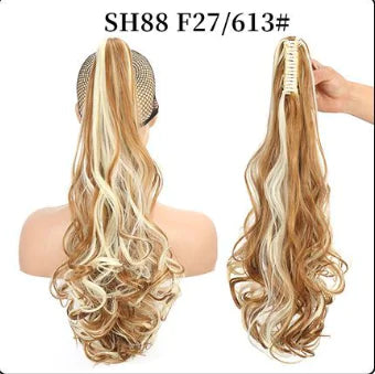 Fluffy Natural Lifelike Claw Clip Ponytail Wholesale