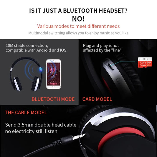 Foldable Stereo Gaming Headphone With Microphone