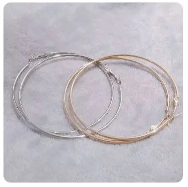 Trendy Large Hoop Earrings