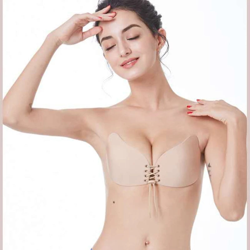 Invisible Push-Up Silicone Bra